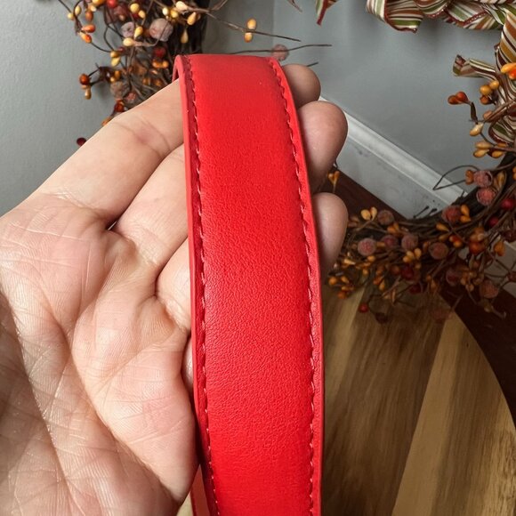 Steven Madden BSabine Y2K Hobo Shoulder Bag in Lipstick Red Soft Faux Leather - Picture 2 of 12